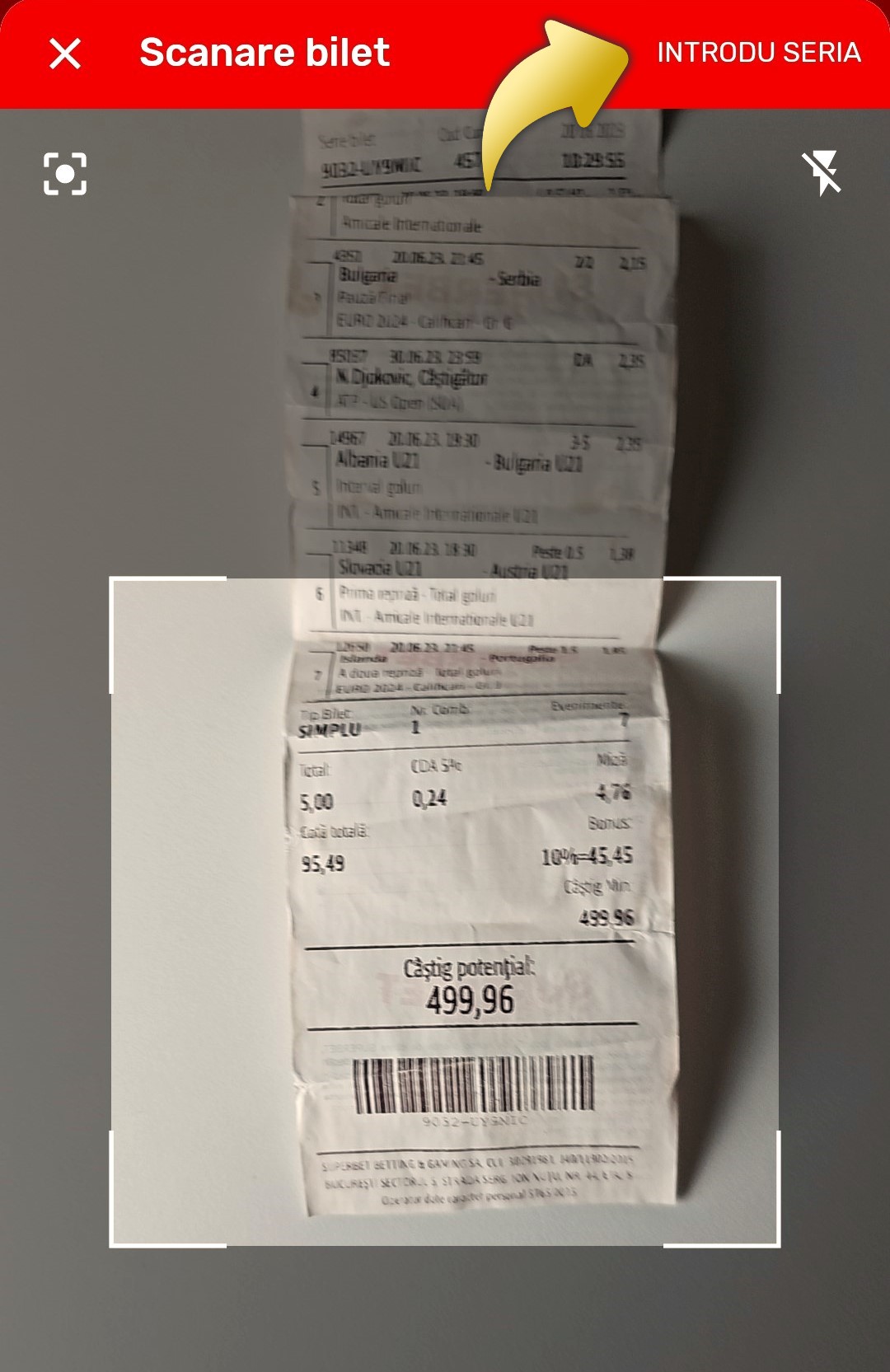 verificare_bilet in aplicatie