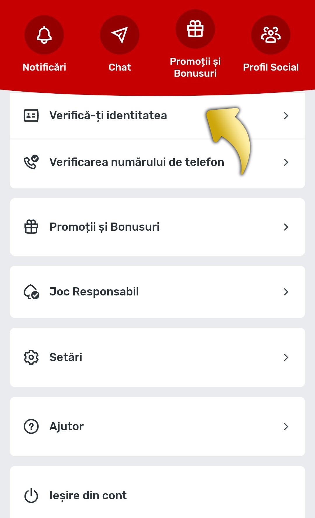 Verifica identitate app