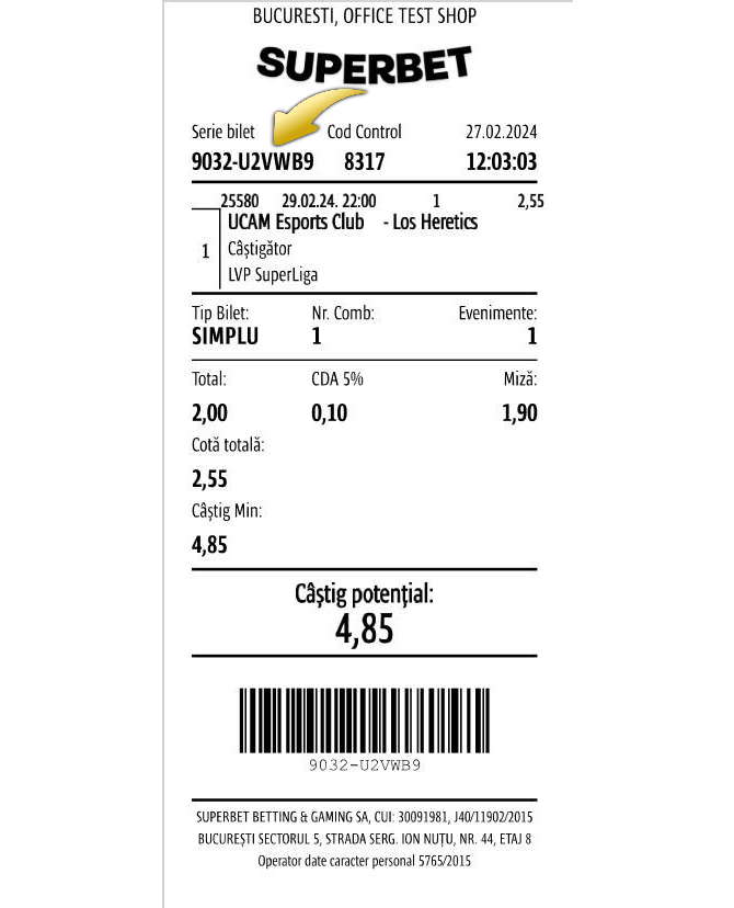 Bilet agentie superbet