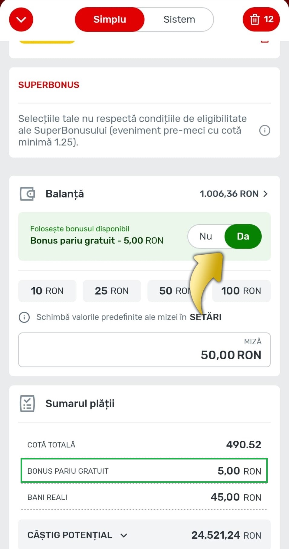 Pariu gratuit aplicatie