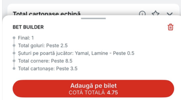 bet builder bilet
