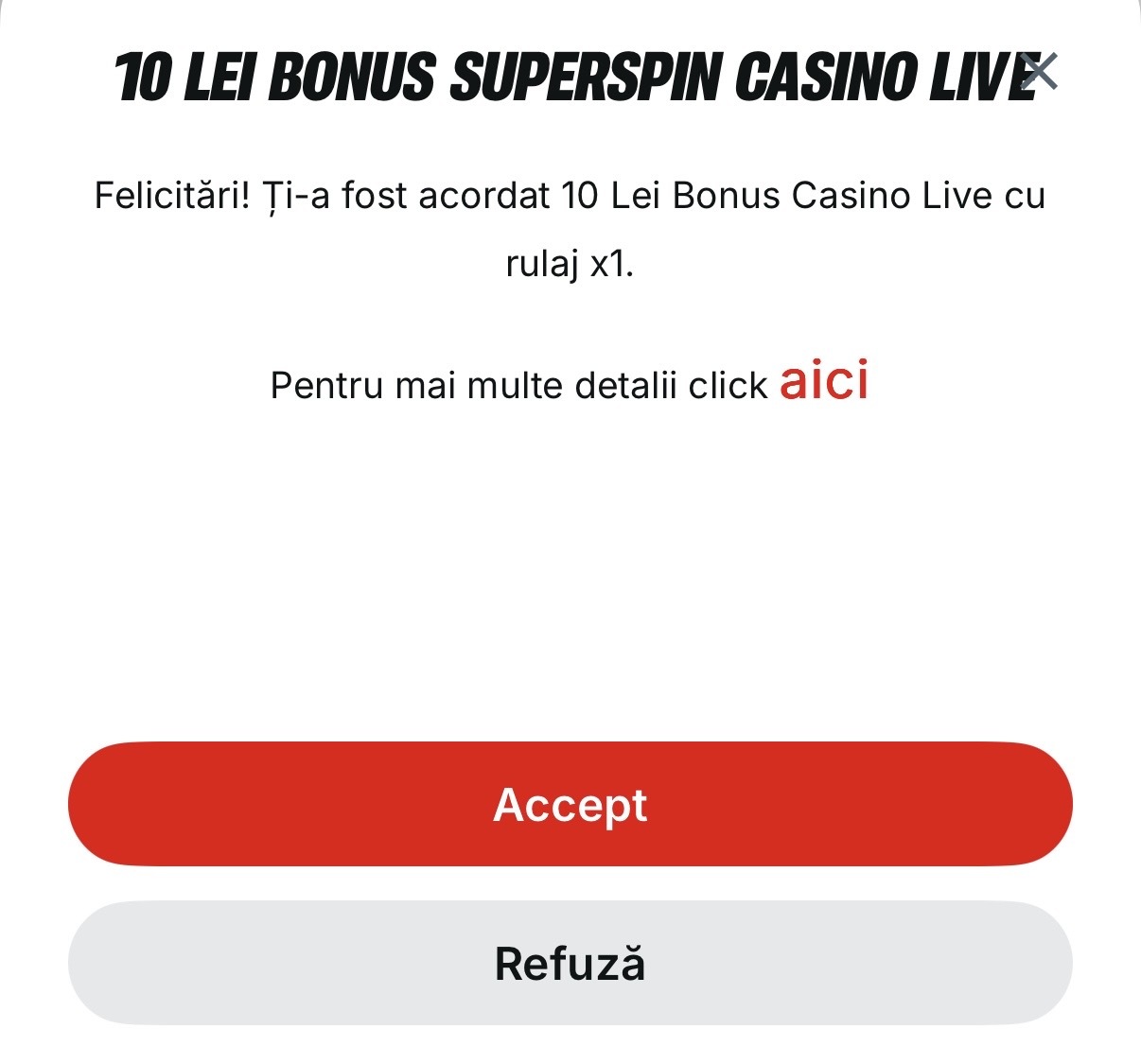 bonus casino live superspin