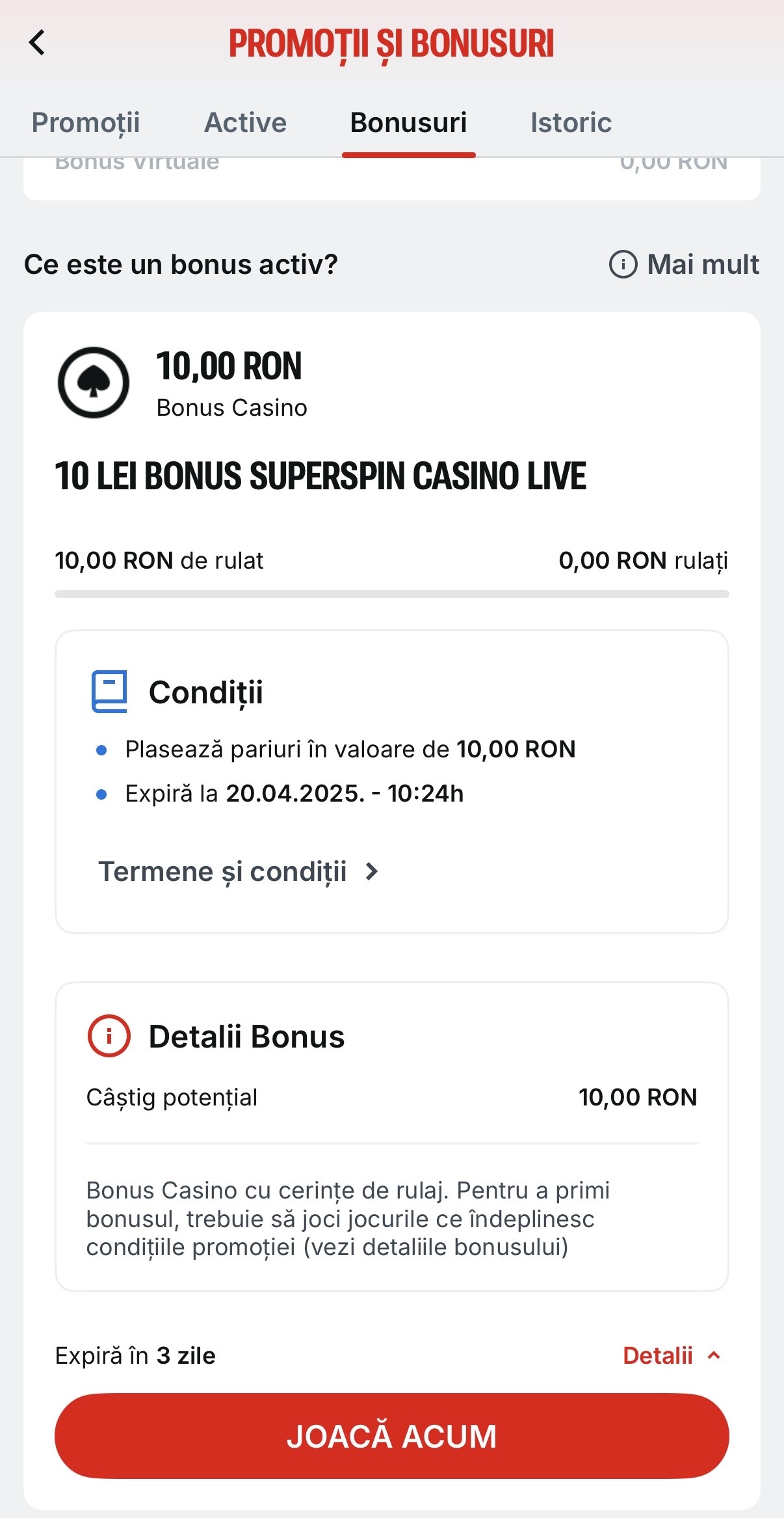 bonus superspin