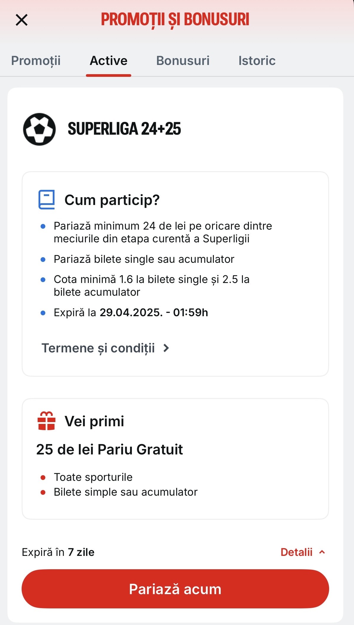 rulaj bonus