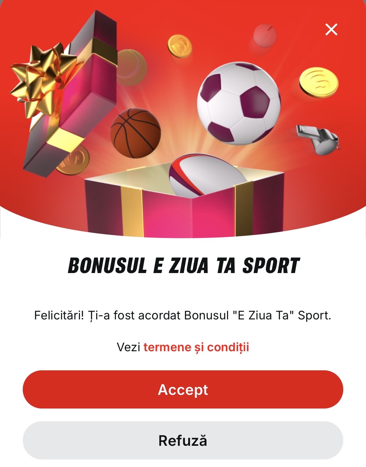 bonus aniversar