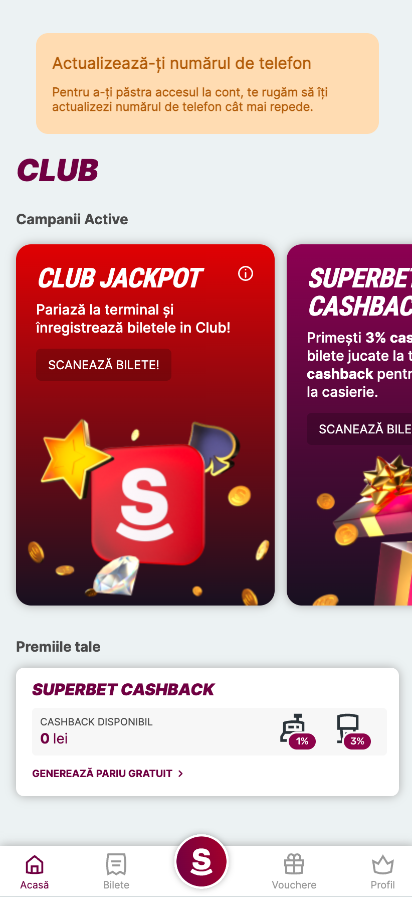 numar de telefon superclub